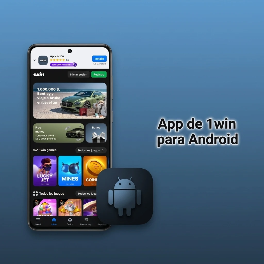 Guía de instalación de la app 1win para Android mediante archivo APK en dispositivos con versión 5.0 o superior
