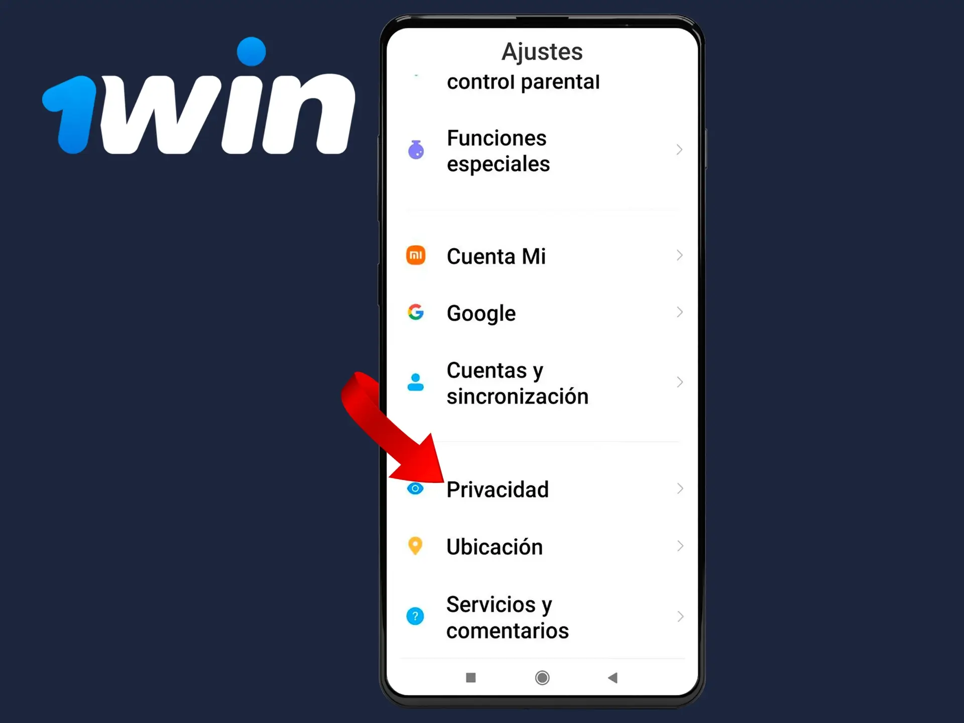 Realice los ajustes necesarios para empezar a jugar en el casino 1Win.