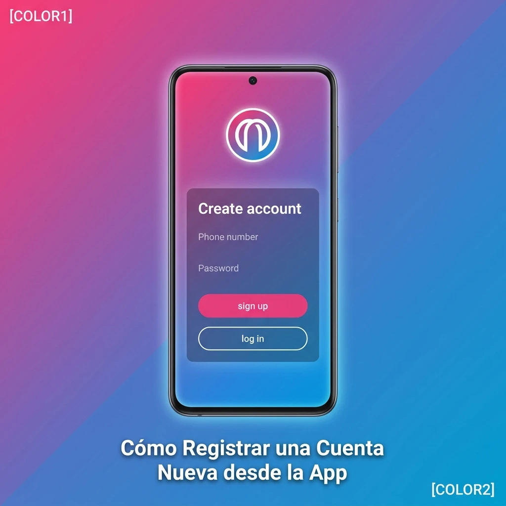 Pasos para registrar una cuenta nueva desde la app en pocos minutos
