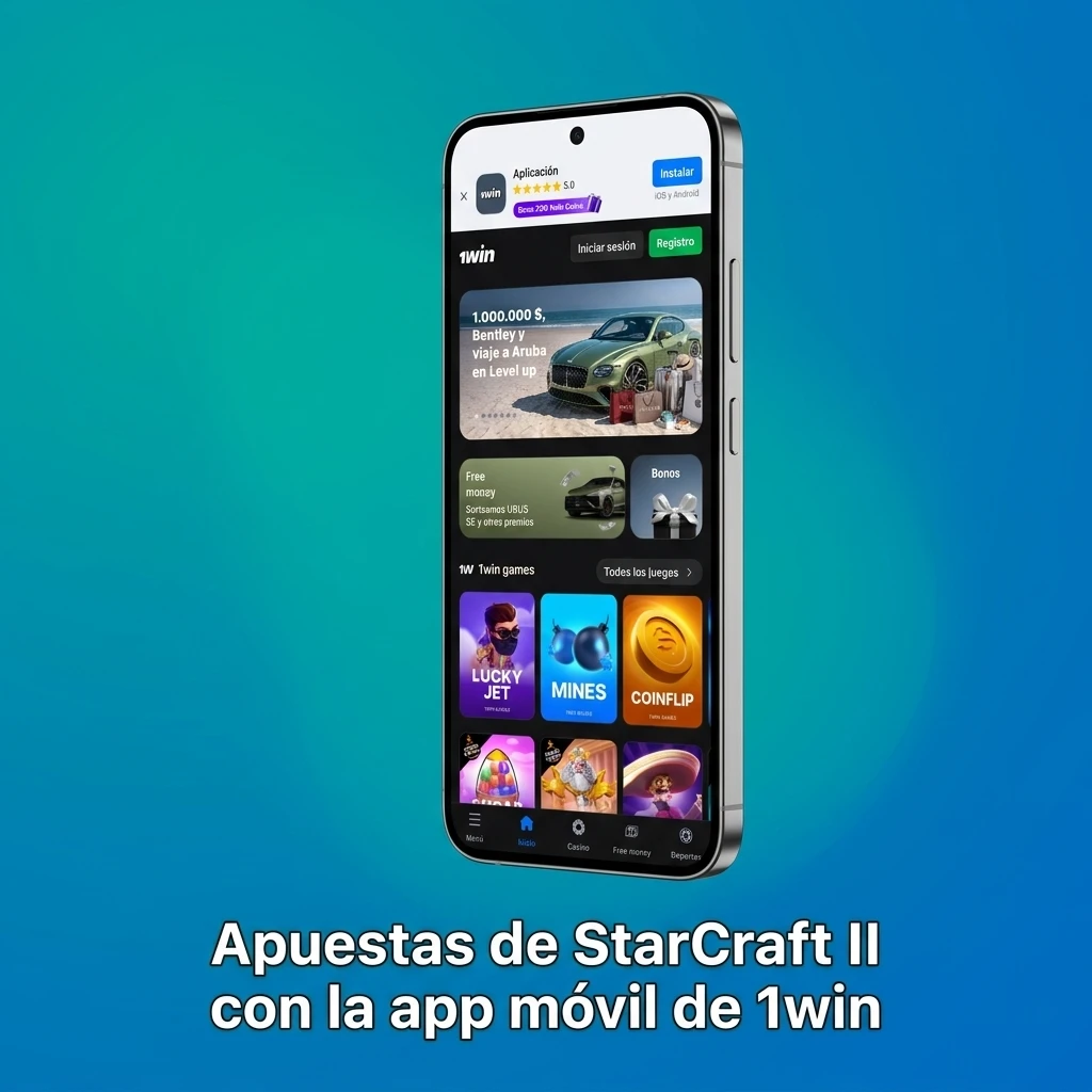 Apuesta en StarCraft II desde la app móvil de 1win: descargá, registrate y apostá en vivo desde tu celular.