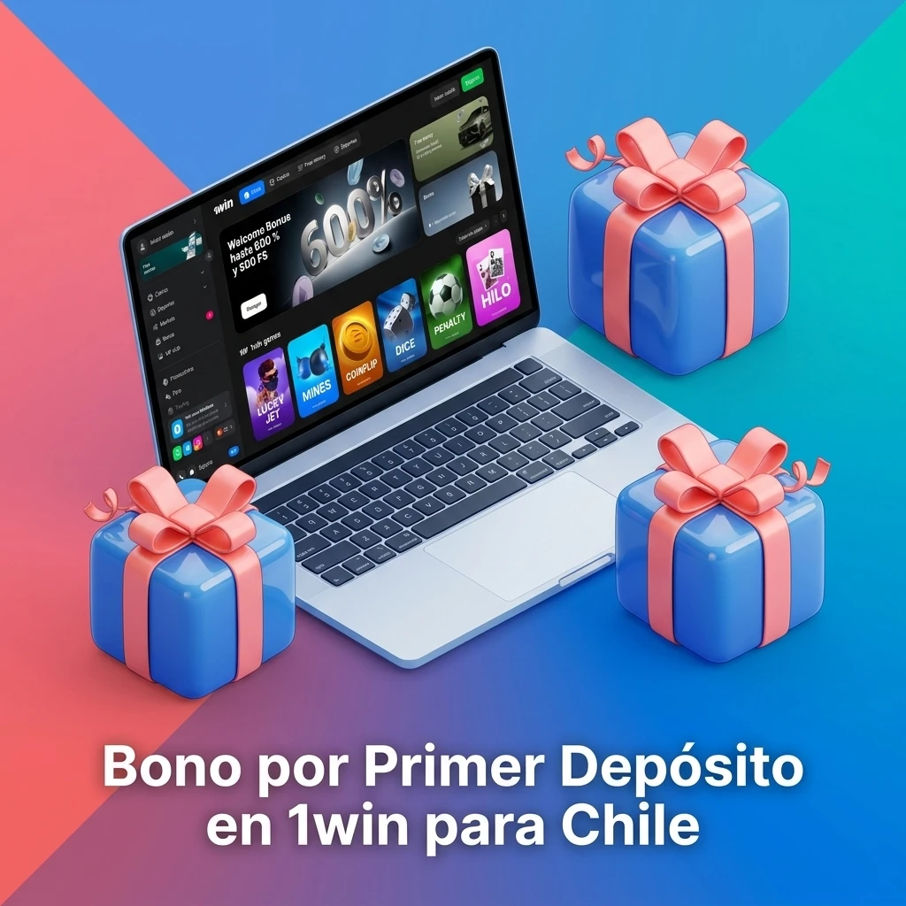 Bono de bienvenida 500% hasta 2.400.000 CLP por primer depósito en 1win Chile