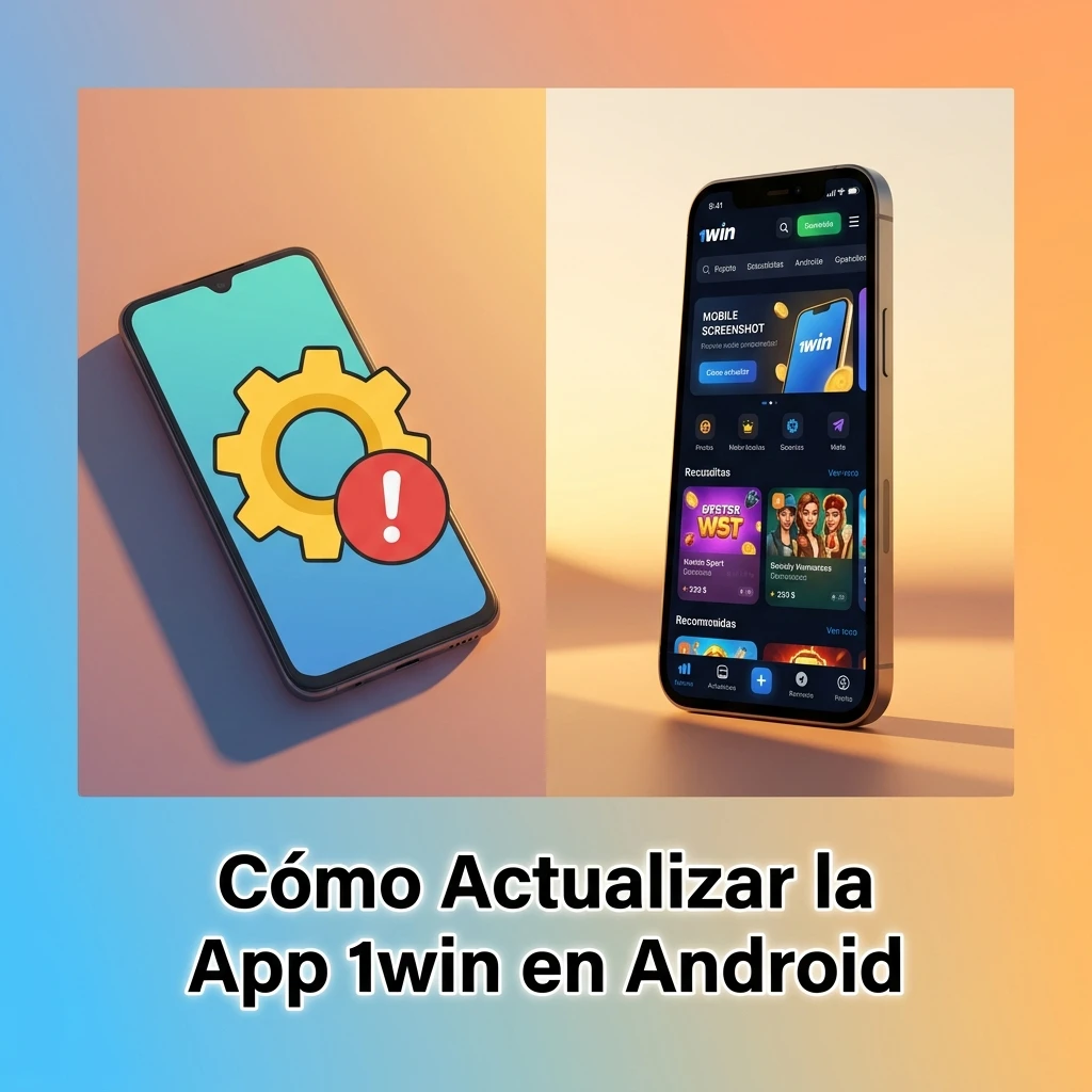 Guía para actualizar la app 1win en Android descargando el APK más reciente desde el sitio oficial