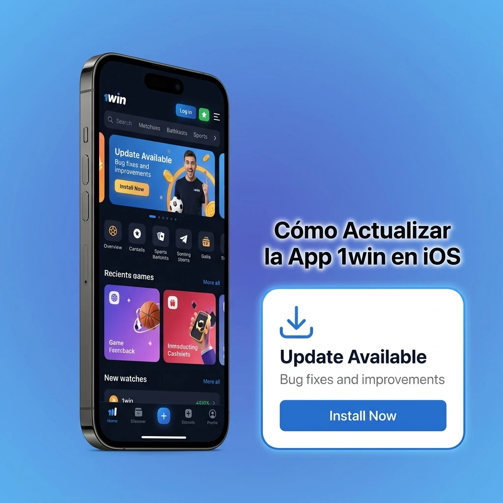 Cómo actualizar la app 1win en iOS: reinstala la PWA desde Safari y accede a las funciones más recientes.