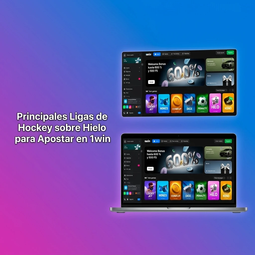 Principales ligas de hockey sobre hielo disponibles en 1win: NHL, KHL, SHL, IIHF y más para apostar